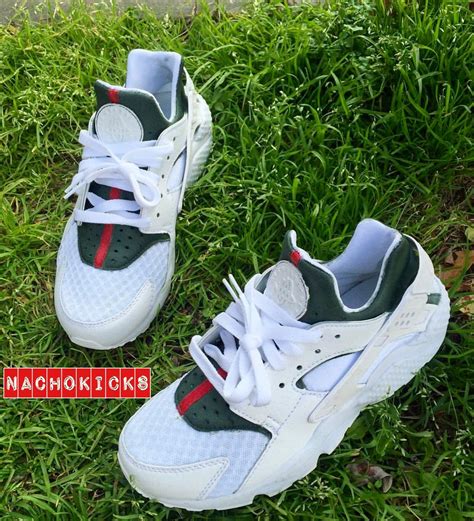 nike huarache gucci white